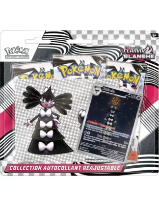 Pokémon EV Flamme Blanche pack 3 boosters autocollant réajustable