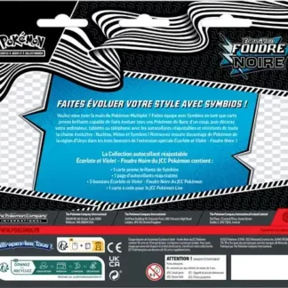 Pokémon-EV-Foudre-Noire–Collection-Autocollant-Réajustable-Pack-3-Boosters-Écarlate-et-Violet-verso
