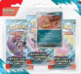 Display Pokémon Baggaïd 3 boosters EV09 Aventures Ensemble réf. 100-10305