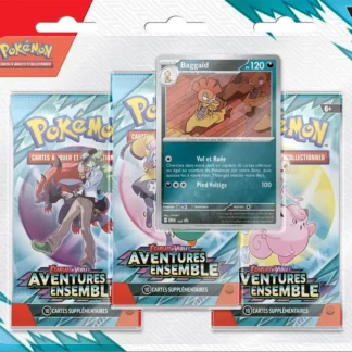 Display Pokémon Baggaïd 3 boosters EV09 Aventures Ensemble réf. 100-10305
