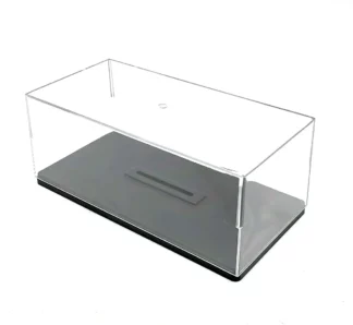 Boîte vitrine 1/24 voiture miniature plexi avec socle noir