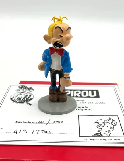 Figurine métal Pixi Fantasio excédé collector