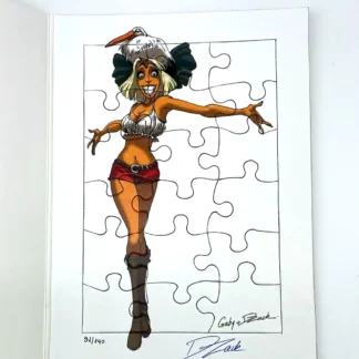 Puzzle offset signé Les Blondes et la Cigogne par Dzack