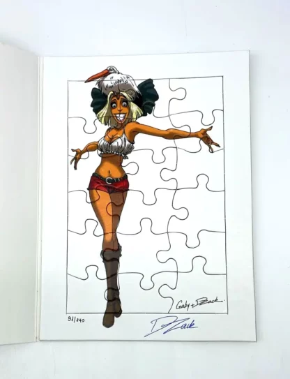 Puzzle offset signé Les Blondes et la Cigogne par Dzack