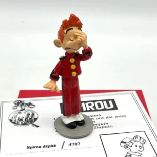 Figurine métal Pixi Spirou dépité collector
