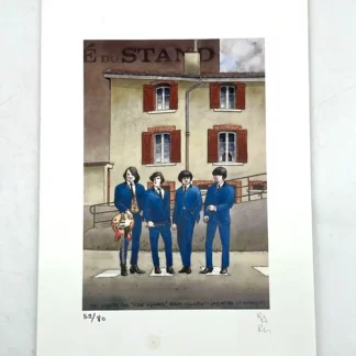 Puzzle offset signé The Fabulous Four Flames par Baru