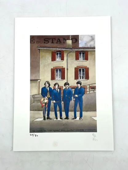 Puzzle offset signé The Fabulous Four Flames par Baru