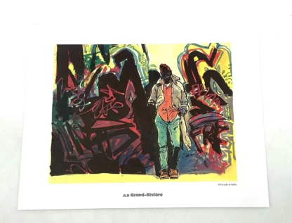 Ex-libris A.D Grand-Rivière Al Coutelis grand format Casterman