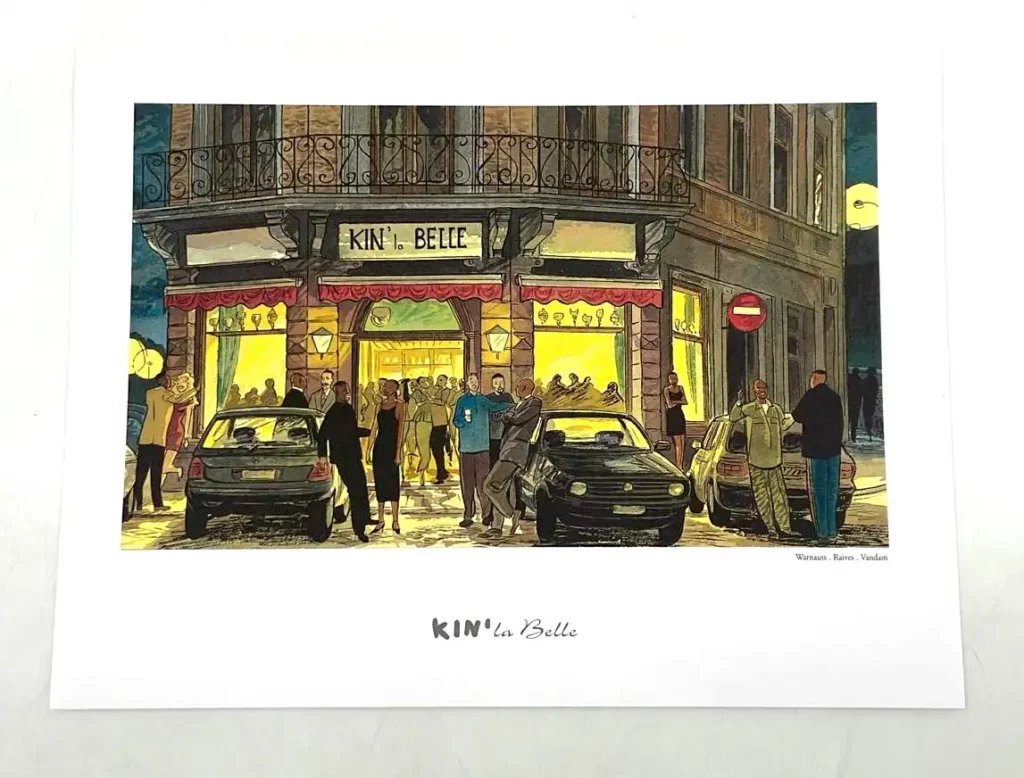 Ex-libris Kin’La Belle Warnauts Raives grand format Casterman