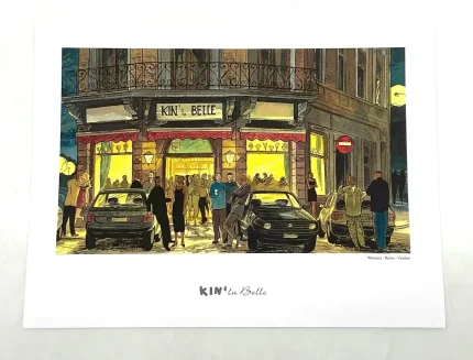 Ex-libris Kin’La Belle Warnauts Raives grand format Casterman