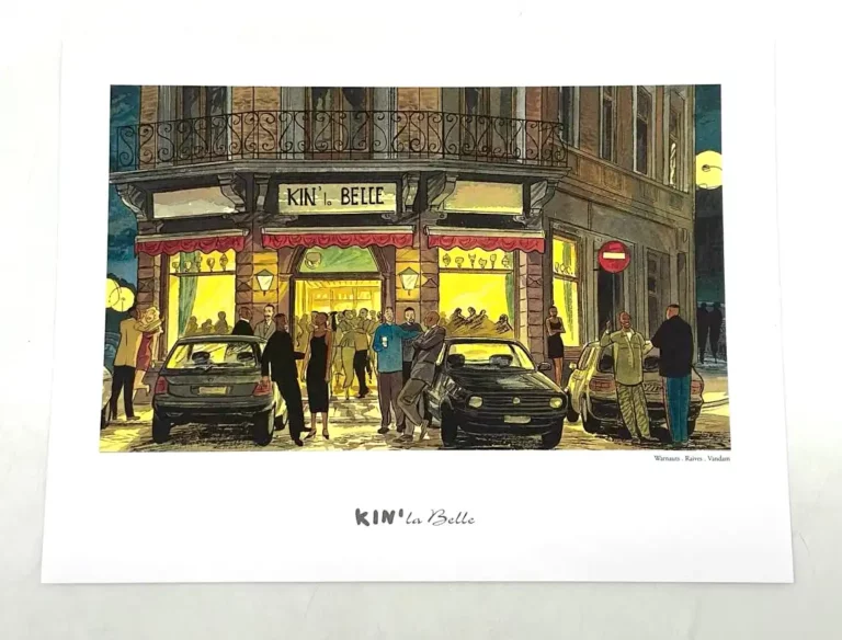 Ex-libris Kin’La Belle Warnauts Raives grand format Casterman