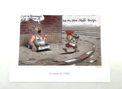 Ex-libris La semaine des 7 Noël O’Groj grand format Casterman