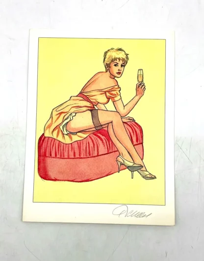 Ex-libris Jessica Blandy Champagne signé Renaud