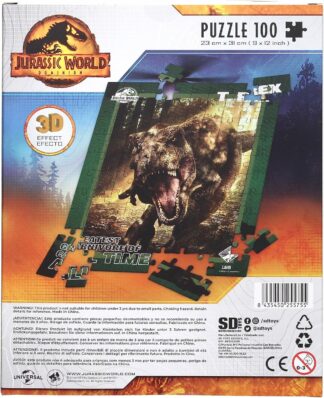 Puzzle 3D Jurassic Park T-Rex 100 pièces SD Toys