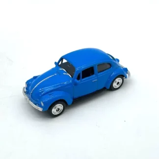 Volkswagen Beetle Welly bleue miniature 1/60