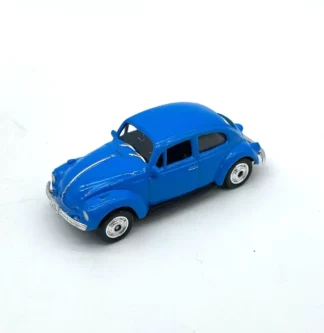 Volkswagen Beetle Welly bleue miniature 1/60