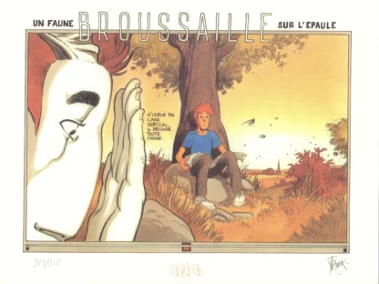 broussaille faune epaule affiche offset frank pé
