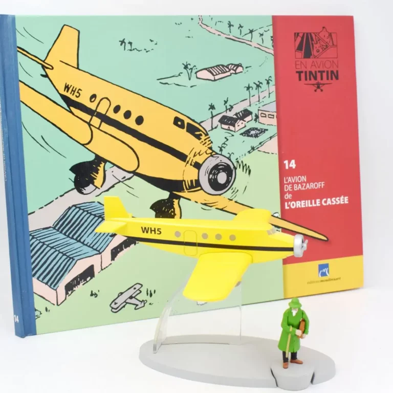 avion tintin bazaroff oreille cassée moulinsart