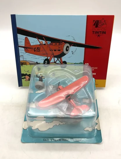 avion tintin rouge muller ile noire moulinsart