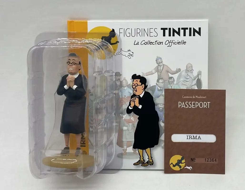 Irma l'habilleuse figurine Tintin n°72 avec livret et passeport numéroté
