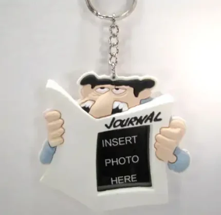 Porte-clés Bidochon porte-photo plastique