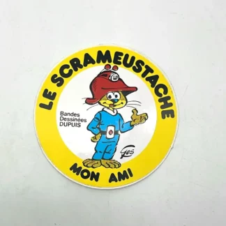 autocollant scrameustache mon ami gos