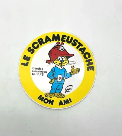autocollant scrameustache mon ami gos