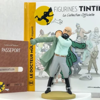figurine tintin docteur muller reapparait resine moulinsart