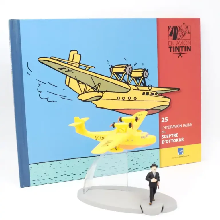 hydravion jaune tintin sceptre ottokar moulinsart