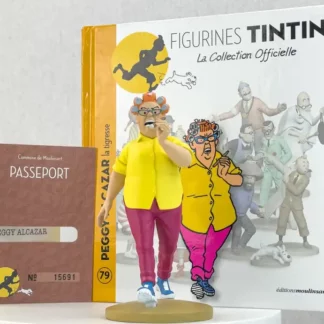 figurine tintin peggy alcazar tigresse resine moulinsart