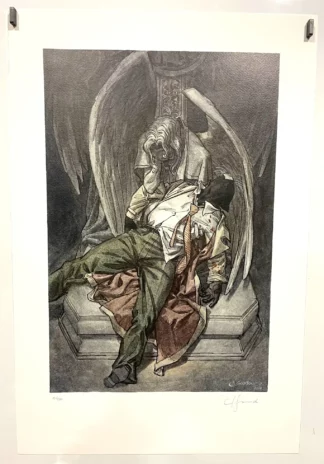 Affiche offset signée Blacksad Le caveau Juanjo Guarnido