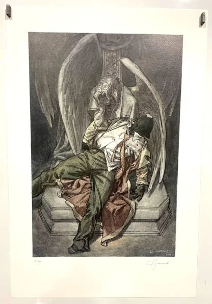Affiche offset signée Blacksad Le caveau Juanjo Guarnido