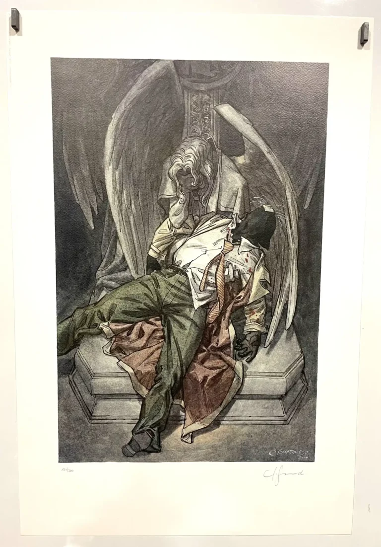 Affiche offset signée Blacksad Le caveau Juanjo Guarnido