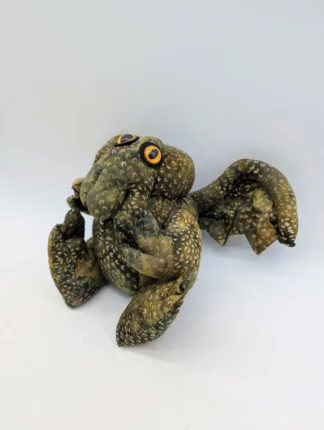 Peluche Cthulhu faite main 20 cm Mat camouflage vert