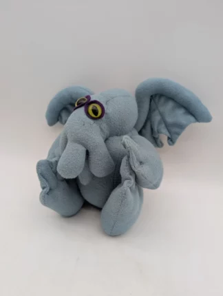 Peluche Cthulhu faite main 20 cm Polaire bleu