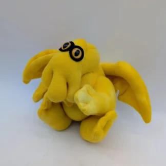 Peluche Cthulhu faite main 20 cm Polaire jaune