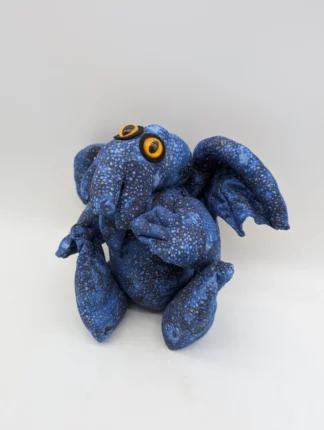 Peluche Cthulhu faite main 20 cm Tacheté bleu