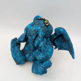 Peluche Cthulhu faite main 20 cm Tacheté turquoise