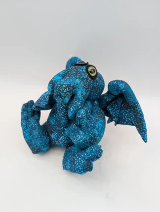 Peluche Cthulhu faite main 20 cm Tacheté turquoise