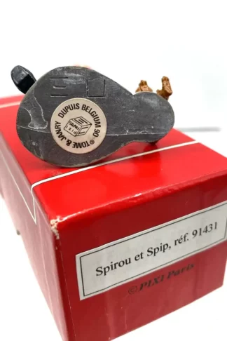 pixi-91431-spirou-et-spip-figurine-metal-spirou-fantasio-certificat