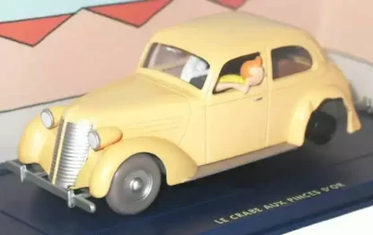 Voiture accidentée Tintin Crabe aux pinces d’Or Atlas 1/43
