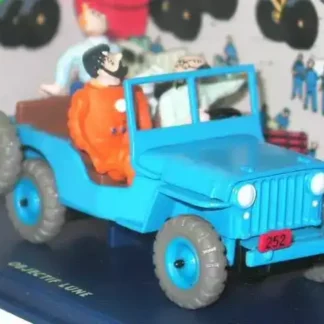 Jeep bleue Tintin Objectif Lune Atlas 1/43