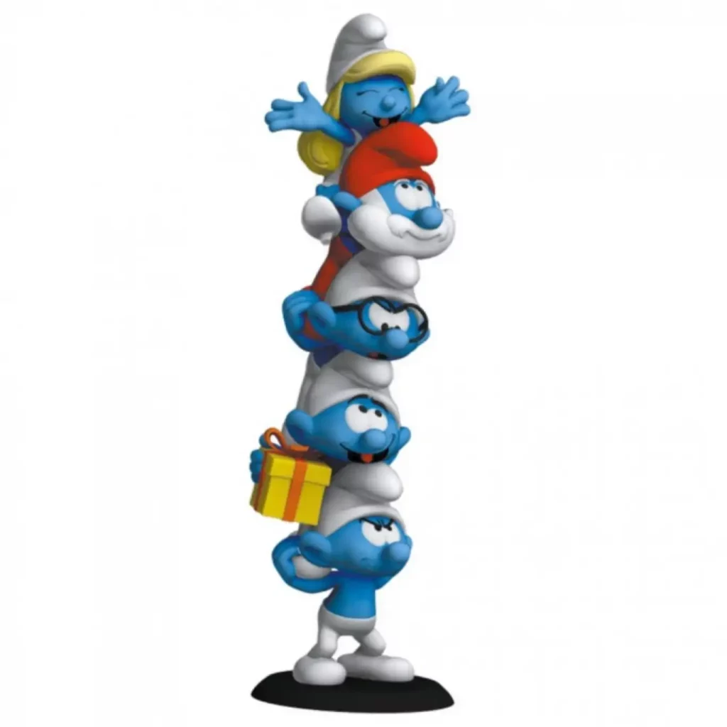 Colonne des Schtroumpfs Polychrome figurine Collectoys