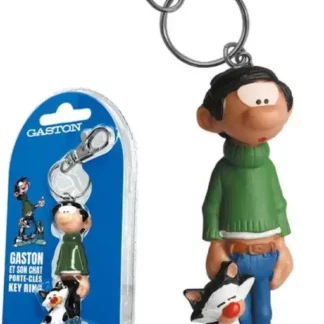 gaston-lagaffe-chat-porte-cles-plastoy-a