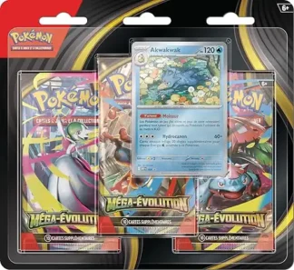 Pokémon Blister 3 boosters Méga Évolution Akwakwak