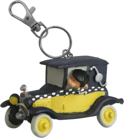 Voiture de Gaston Lagaffe porte-clés Plastoy