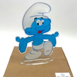 Plaque Schtroumpfs acrylique