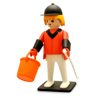 figurine Playmobil cavalier concours Plastoy
