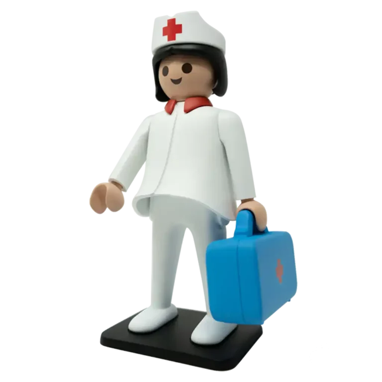 figurine Playmobil infirmière Plastoy