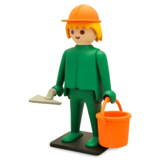 figurine Playmobil maçon Plastoy